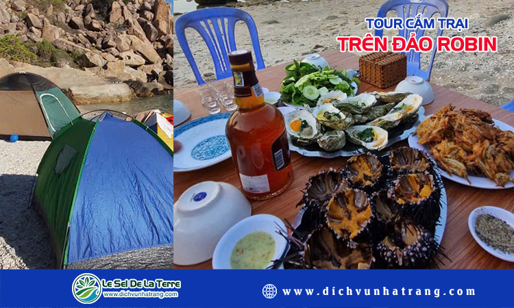 Tour cắm trại trên đảo Robin 2 ngày 1 đêm